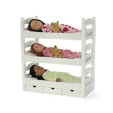emily rose 18 inch doll furniture 3 single stackable 18 inch doll beds in one triple 18 doll