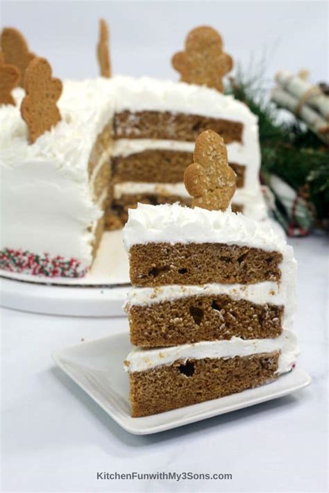 Moist Gingerbread Layer Cake Recipe For Christmas