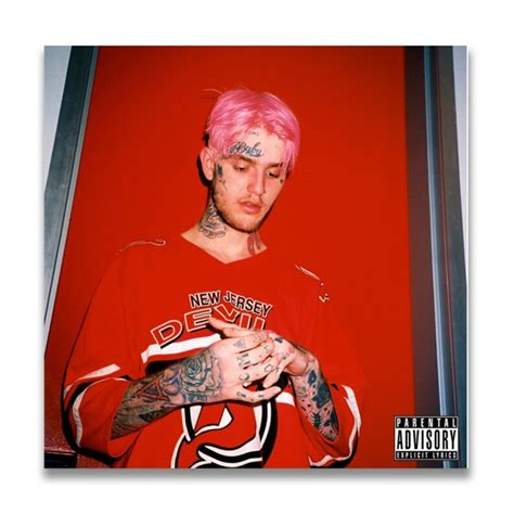 Lil Peep Hellboy Music Album Cover Canvas Poster Etsy