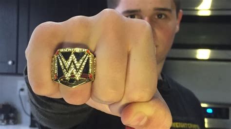 Wwe World Heavyweight Championship Finger Ring Review Youtube