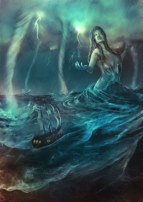 Rán Is The Sea Goddess In Norse Mythology In 2020 Goddess Of The Sea