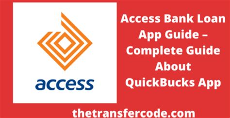 Access Bank Loan App Guide 2023 Complete Guide About Quickbucks App