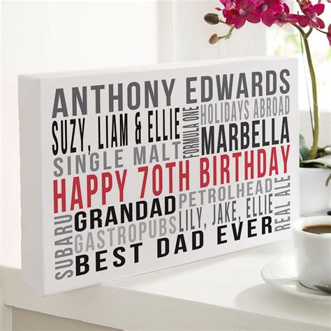 Check out our top picks for versatile and unique 21st birthday gifts that will definitely make an impression. Personalised 70th Birthday Gift Ideas for Him | Chatterbox ...