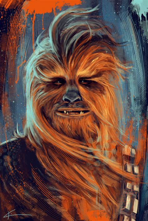 Chewie Were Home By Apfelgriebs On Deviantart Star Wars Painting