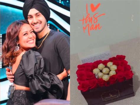 Neha Kakkar Receives Chocolates And Flowers From Husband Rohanpreet