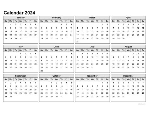 Free Download Printable Calendar 2024 Pdf - Drusi Gisella