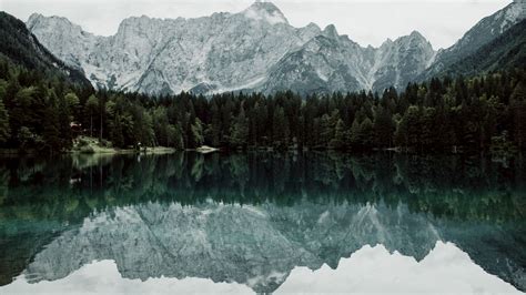 Download Wallpaper 1280x720 Lake Mountains Trees Landscape Reflection Hd Hdv 720p Hd