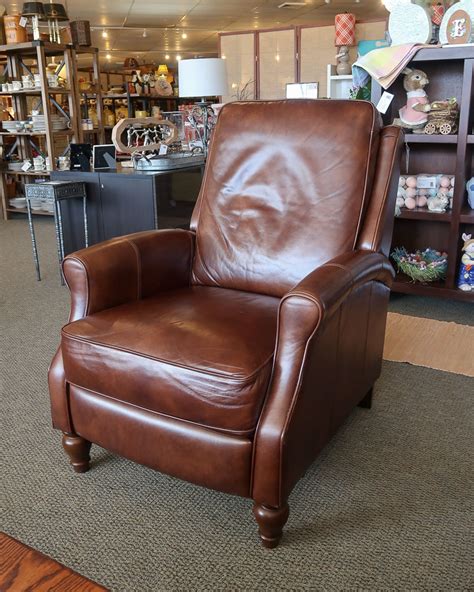 Brown Leather Recliner New England Home Furniture Consignment