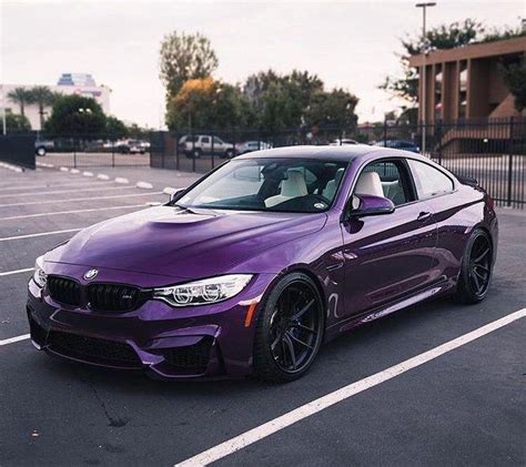 Sleek Purple Bmw M4
