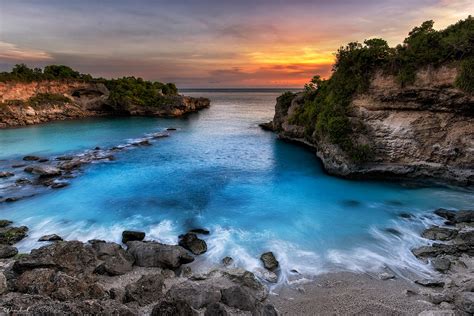 Blue Lagoon Bali Hidden Beach In East Bali Natural Warm Water