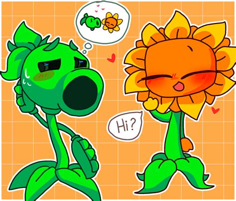 Peashooter X Sunflower A Deep Thought By Gamingfan1935 On Deviantart