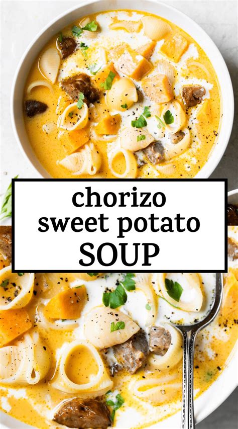 Easy Chorizo Sweet Potato Soup Thats Made With Chorizo Sweet Potatoes