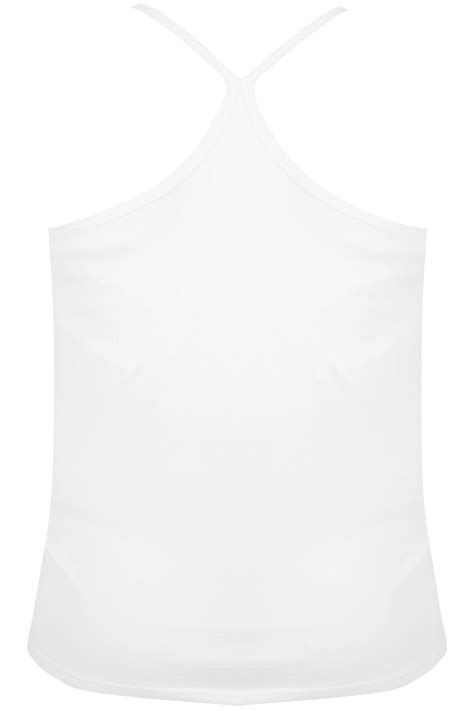 Bump It Up Maternity White Nursing Vest Top Plus Size 16 To 32 Yours