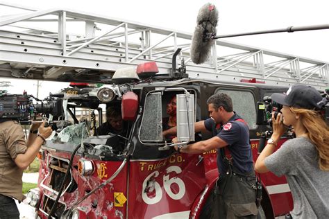 Chicago Fire Behind The Scenes Just Drive The Truck Photo NBC Com
