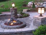 Outdoor Gas Log Fire Pit