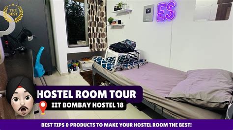 Hostel Or Hotel 😳 My Room Tour Hostel 18 Iit Bombay Youtube
