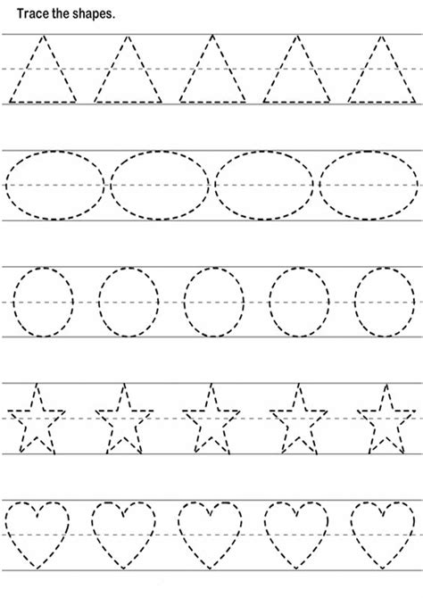 Preschool Tracing Lines Worksheets For 3 Year Olds Printable Form