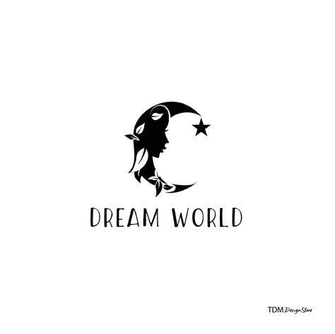 Dream World Logopremade Logo Design Moon Logo Feminine Logo Design