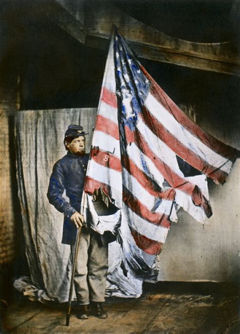 Posterazzi Civil War Soldier Nthe Flag Bearer Of The 8th Pennsylvania