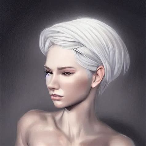 A Portrait Of White Hair Girl Art By Samdoesart Stable Diffusion