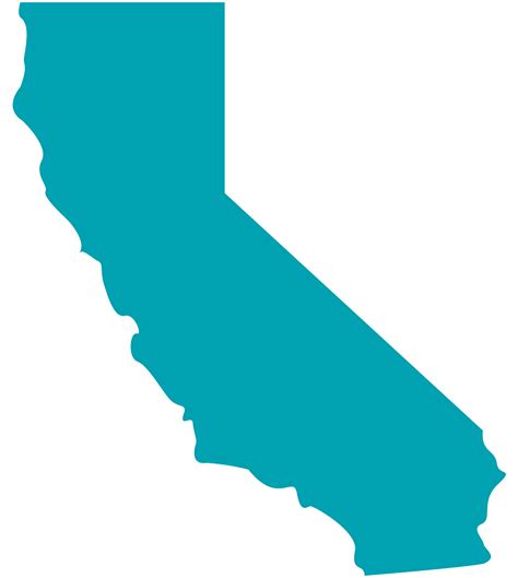 Solid Map Of California Clip Art Clipart Best