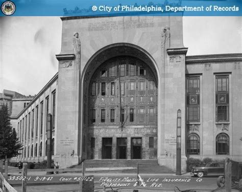 An entity which provides insurance is known as an insurer, insurance company, or insurance carrier. Fidelity Mutual Life Insurance Company: Fairmount Avenue and Pennsylvania Avenue - 1947 | Life ...