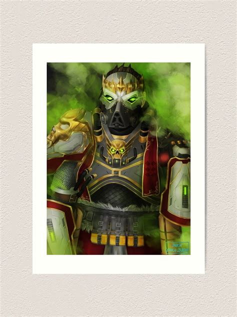 Caustic Prince Of Darkness Apex Legends Art Print By