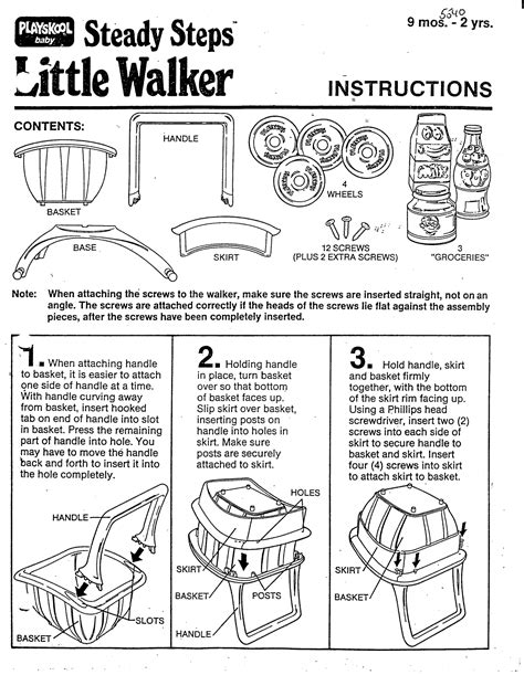 Hasbro Steady Steps Little Walker Instructions | Manualzz