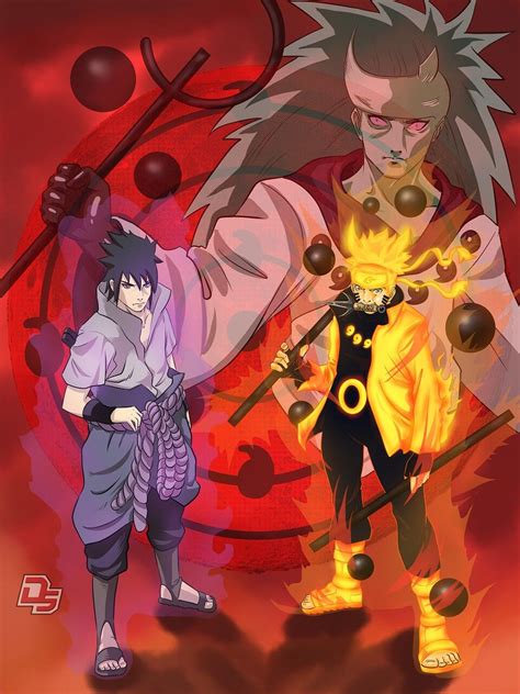 Naruto Six Paths Sage Mode Y Sasuke Rinnegan Vs Madara Otsutsuki