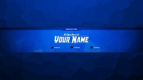 Youtube Channel Art Template Free Youtube