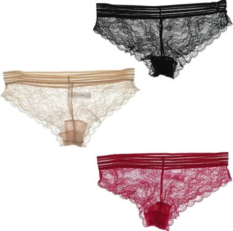 Marilyn Monroe Intimates Womens Underwear Full Lace Bikini Panties 3pr 5510 Picclick