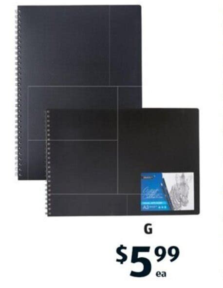 G A3 Visual Art Diary Offer At Aldi