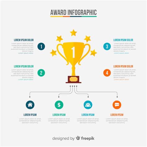 Award Infographic Vector Free Download
