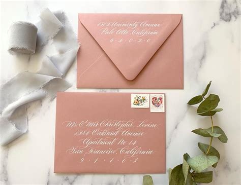 Hand Calligraphy Envelope Addressing For Wedding Invitation Etsy In