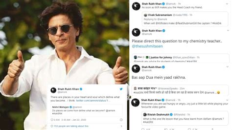 Shah Rukh Khan Conducts A Fun Asksrk Session On Twitter For Fans Youtube