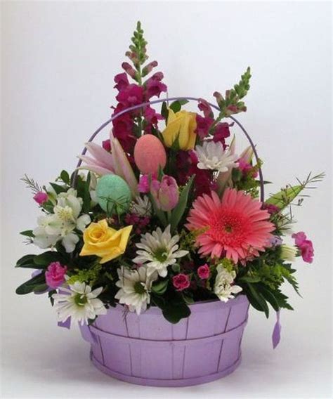 This Colorful Easter Basket Is Perfect For Anyone Filled With Roses