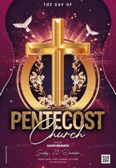 Pentecost Church Psd Flyer Template 33411 Styleflyers