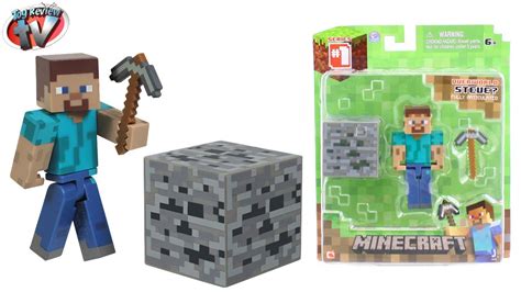 Minecraft Overworld Steve Action Figure Toy Review Jazwares Youtube