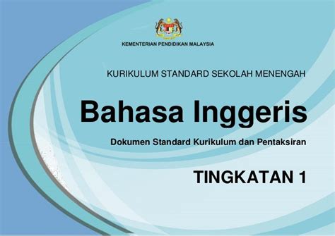 Dskp Bahasa Inggeris Tingkatan 1