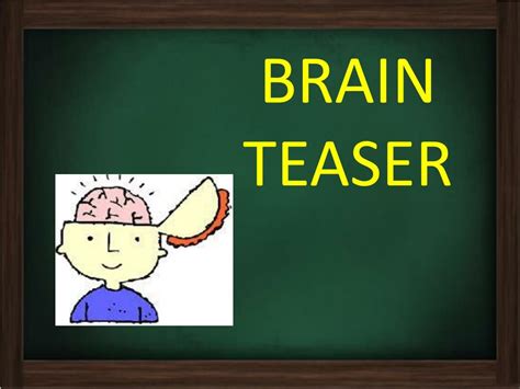 Ppt Brain Teaser Powerpoint Presentation Free Download Id2498762