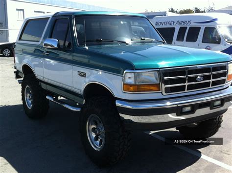 1996 Ford Bronco Xlt Sport Utility 2 Door 5 8l