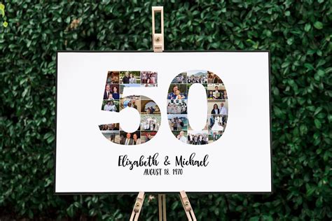 50th Wedding Anniversary Welcome Sign Golden Anniversary Etsy