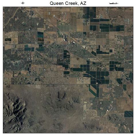 Aerial Photography Map Of Queen Creek Az Arizona