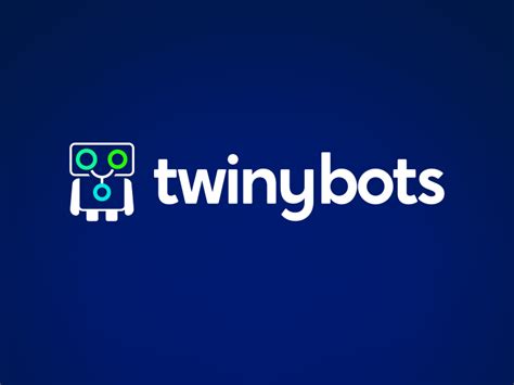 Twinybots Social Bot Logo Design By Laurent Holdrinet On Dribbble