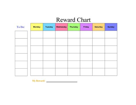 Free Printable Reward Chart Template Printable Templates Free