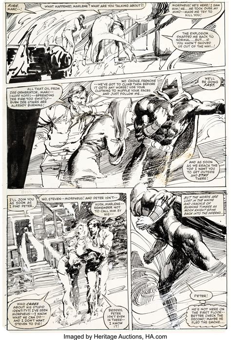 Bill Sienkiewicz Moon Knight 23 Story Page 12 Original Art Lot