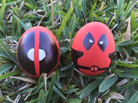 Deadpool Easter Eggs Nerdy Easter Egg Ideas Deadpool Easter Eggs