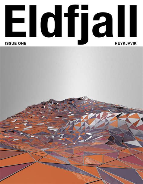 Cédric Gilbert Photography And Graphic Design Icelandic Magazine Cover Eldfjall Mag