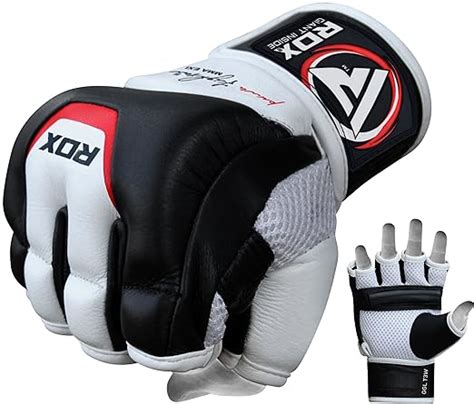 Rdx Mma Gloves Grappling Martial Arts Genuine Cowhide Leather Punching