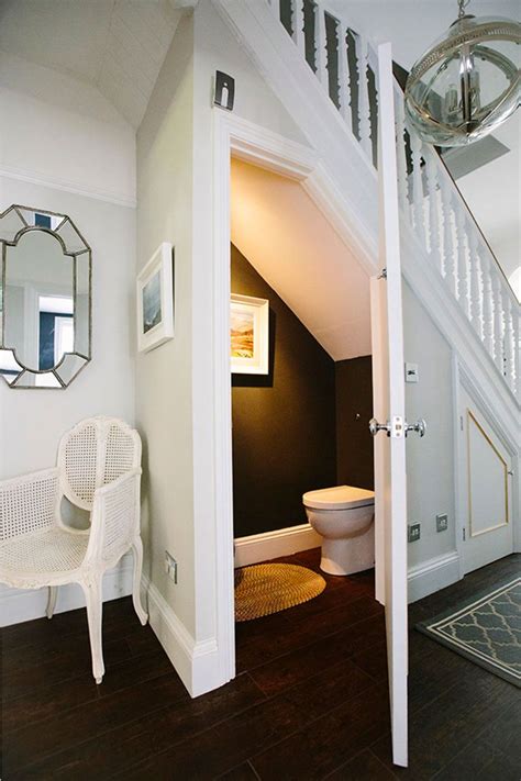 We look at the powder room as a little jewel box alternatively, it could be supported by a washstand, with legs but no cabinet, for a similar feeling of airiness. 15 Genius under Stairs Storage Ideas - What to Do With ...